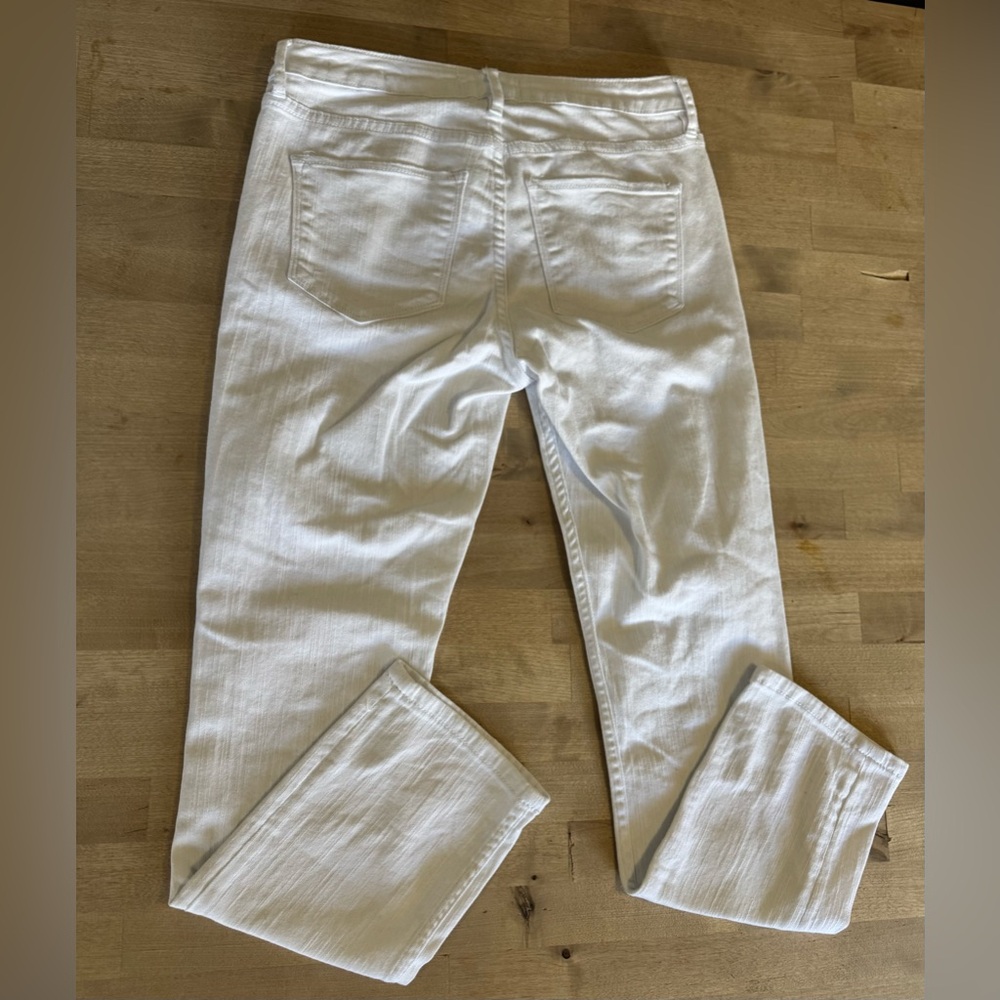 Dear John Women's Blaire White Straight Leg ankle Jeans - Picture 11 of 11